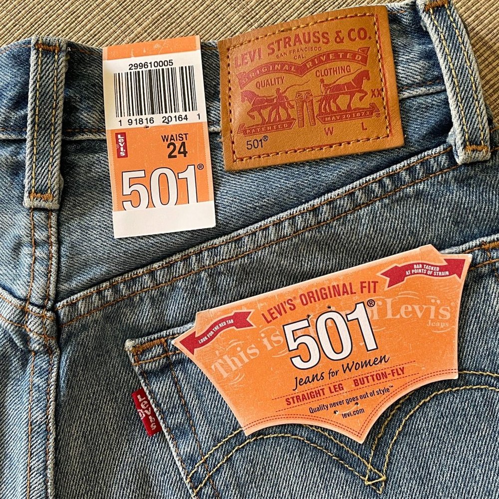 NWT Levi's Original Fit 501 Sz 24 - Picture 5 of 6